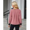 imageBlooming Jelly Womens Business Casual Long Sleeve Tops Color Block Fall Outfits 2025 Dressy Basic Work ShirtsPink