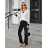 imageBlooming Jelly Womens Business Casual Long Sleeve Tops Color Block Fall Outfits 2025 Dressy Basic Work ShirtsWhite