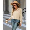 imageBlooming Jelly Womens Business Casual Tops Button Down Long Sleeve Shirts Collared Embroidered Blouses 2024 Fall OutfitsApricot