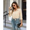 imageBlooming Jelly Womens Business Casual Tops Button Down Long Sleeve Shirts Collared Embroidered Blouses 2024 Fall OutfitsApricot