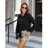 imageBlooming Jelly Womens Business Casual Tops Button Down Long Sleeve Shirts Collared Embroidered Blouses 2024 Fall OutfitsBlack