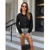 imageBlooming Jelly Womens Business Casual Tops Button Down Long Sleeve Shirts Collared Embroidered Blouses 2024 Fall OutfitsBlack