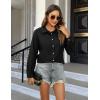 imageBlooming Jelly Womens Business Casual Tops Button Down Long Sleeve Shirts Collared Embroidered Blouses 2024 Fall OutfitsBlack