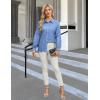 imageBlooming Jelly Womens Business Casual Tops Button Down Long Sleeve Shirts Collared Embroidered Blouses 2024 Fall OutfitsBlue