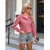 imageBlooming Jelly Womens Business Casual Tops Button Down Long Sleeve Shirts Collared Embroidered Blouses 2024 Fall OutfitsDusty Pink