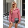 imageBlooming Jelly Womens Business Casual Tops Button Down Long Sleeve Shirts Collared Embroidered Blouses 2024 Fall OutfitsDusty Pink