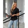 imageBlooming Jelly Womens Business Casual Tops Button Down Shirts Dressy Smocked Peplum Blouses Trendy Summer Outfits 2025Black