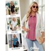imageBlooming Jelly Womens Business Casual Tops Button Down Shirts Dressy Smocked Peplum Blouses Trendy Summer Outfits 2025Pink