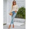 imageBlooming Jelly Womens Business Casual Tops Long Sleeve V Neck Dressy Office Work Fall Shirt Chiffon BlouseApricot