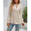 imageBlooming Jelly Womens Business Casual Tops Long Sleeve V Neck Dressy Office Work Fall Shirt Chiffon BlouseApricot