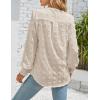 imageBlooming Jelly Womens Business Casual Tops Long Sleeve V Neck Dressy Office Work Fall Shirt Chiffon BlouseApricot