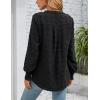imageBlooming Jelly Womens Business Casual Tops Long Sleeve V Neck Dressy Office Work Fall Shirt Chiffon BlouseBlack