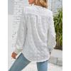 imageBlooming Jelly Womens Business Casual Tops Long Sleeve V Neck Dressy Office Work Fall Shirt Chiffon BlouseWhite
