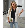 imageBlooming Jelly Womens Business Casual Tops Loose Fit Dressy Blouses 34 Length Sleeve Trendy Shirts 2025 OutfitsBlack