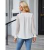 imageBlooming Jelly Womens Business Casual Tops Sheer Long Sleeve Fall Outfits 2024 Trendy Basic Work BlouseWhite
