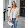 imageBlooming Jelly Womens Business Casual Tops Sheer Long Sleeve Fall Outfits 2024 Trendy Basic Work BlouseWhite