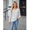imageBlooming Jelly Womens Business Casual Tops Sheer Long Sleeve Fall Outfits 2024 Trendy Basic Work BlouseWhite