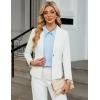 imageBlooming Jelly Womens Button Down Shirt 34 Sleeve Collared Pleated Business Casual Tops Ladies Trendy Summer Work BlouseLight Blue