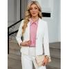 imageBlooming Jelly Womens Button Down Shirt 34 Sleeve Collared Pleated Business Casual Tops Ladies Trendy Summer Work BlousePale Pink