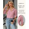 imageBlooming Jelly Womens Button Down Shirt 34 Sleeve Collared Pleated Business Casual Tops Ladies Trendy Summer Work BlousePale Pink