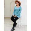 imageBlooming Jelly Womens Crewneck Sweatshirts Long Sleeve Tunic Tops Loose Fit Fall 2023 Long Shirts to Wear with LeggingsTurquoise