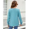 imageBlooming Jelly Womens Crewneck Sweatshirts Long Sleeve Tunic Tops Loose Fit Fall 2023 Long Shirts to Wear with LeggingsTurquoise