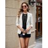 imageBlooming Jelly Womens Dressy Business Casual Blouse Pleated Long Sleeve Tops Satin Silk Work Shirt Fall Outfits 2024Black