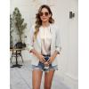 imageBlooming Jelly Womens Dressy Business Casual Blouse Pleated Ruffle Short Sleeve Satin Silk Work Shirt Summer Tops 2025Apricot