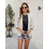 imageBlooming Jelly Womens Dressy Business Casual Blouse Pleated Ruffle Short Sleeve Satin Silk Work Shirt Summer Tops 2025Black