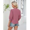 imageBlooming Jelly Womens Dressy Business Casual Tops Trendy 34 Length Sleeve Shirts Cute Summer Blouses Work OutfitsDusty Pink