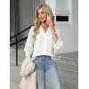 imageBlooming Jelly Womens Dressy Business Casual Tops Trendy 34 Length Sleeve Shirts Cute Summer Blouses Work OutfitsWhite