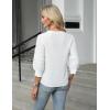 imageBlooming Jelly Womens Dressy Business Casual Tops Trendy 34 Length Sleeve Shirts Cute Summer Blouses Work OutfitsWhite