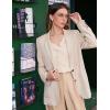 imageBlooming Jelly Womens Dressy Casual Blouse Business Long Sleeve Tops Ruffle V Neck Work Shirt Fall Outfit 2024Apricot