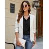 imageBlooming Jelly Womens Dressy Casual Blouse Business Long Sleeve Tops Ruffle V Neck Work Shirt Fall Outfit 2024Black