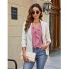 imageBlooming Jelly Womens Dressy Casual Blouse Business Long Sleeve Tops Ruffle V Neck Work Shirt Fall Outfit 2024Dusty Pink