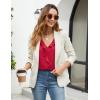 imageBlooming Jelly Womens Dressy Casual Blouse Business Long Sleeve Tops Ruffle V Neck Work Shirt Fall Outfit 2024Red