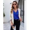 imageBlooming Jelly Womens Dressy Casual Blouse Business Long Sleeve Tops Ruffle V Neck Work Shirt Fall Outfit 2024Royal Blue