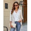 imageBlooming Jelly Womens Dressy Casual Blouse Business Long Sleeve Tops Ruffle V Neck Work Shirt Fall Outfit 2024White