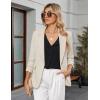 imageBlooming Jelly Womens Dressy Casual Blouse Business Short Sleeve Shirt Ruffle Pleated V Neck Work Summer Tops 2025Black