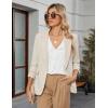 imageBlooming Jelly Womens Dressy Casual Blouse Business Short Sleeve Shirt Ruffle Pleated V Neck Work Summer Tops 2025White