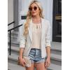imageBlooming Jelly Womens Dressy Casual Blouses Business Short Sleeve T Shirts Summer Work Top Pleated Keyhole ShirtsApricot