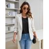 imageBlooming Jelly Womens Dressy Casual Blouses Business Short Sleeve T Shirts Summer Work Top Pleated Keyhole ShirtsBlack