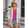 imageBlooming Jelly Womens Dressy Casual Blouses Business Short Sleeve T Shirts Summer Work Top Pleated Keyhole ShirtsHot Pink