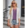 imageBlooming Jelly Womens Dressy Casual Blouses Business Short Sleeve T Shirts Summer Work Top Pleated Keyhole ShirtsPurple