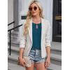 imageBlooming Jelly Womens Dressy Casual Blouses Business Short Sleeve T Shirts Summer Work Top Pleated Keyhole ShirtsTeal