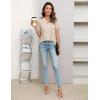 imageBlooming Jelly Womens Dressy Casual Blouses Business Work Tops Short Sleeve V Neck Pleated T Shirts 2024 Summer OutfitsApricot