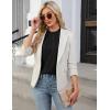 imageBlooming Jelly Womens Dressy Casual Blouses Business Work Tops Summer Short Sleeve Shirts Crew Neck Waffle Kint TshirtsBlack