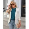 imageBlooming Jelly Womens Dressy Casual Blouses Business Work Tops Summer Short Sleeve Shirts Crew Neck Waffle Kint TshirtsDark Cyan