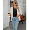 imageBlooming Jelly Womens Dressy Casual Blouses Business Work Tops Summer Tunic 34 Length Sleeve V Neck Shirts Trend OutfitsBlack
