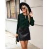 imageBlooming Jelly Womens Dressy Casual Blouses Business Work Tops Tie Front Long Sleeve Shirts 2025 Fall OutfitsDark Green